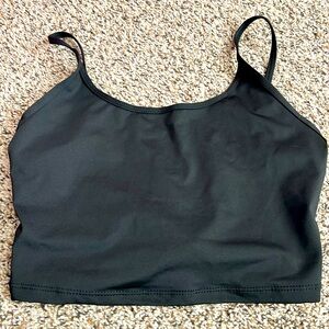 🖤- Black cropped bralette or tank